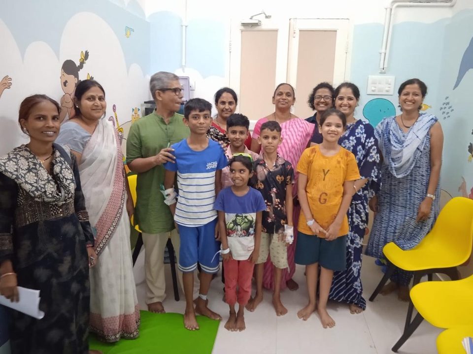 Ms Joanna Pinto with the Wadia Diabetes Support team, a warm counselling setting at Wadia Hospital.